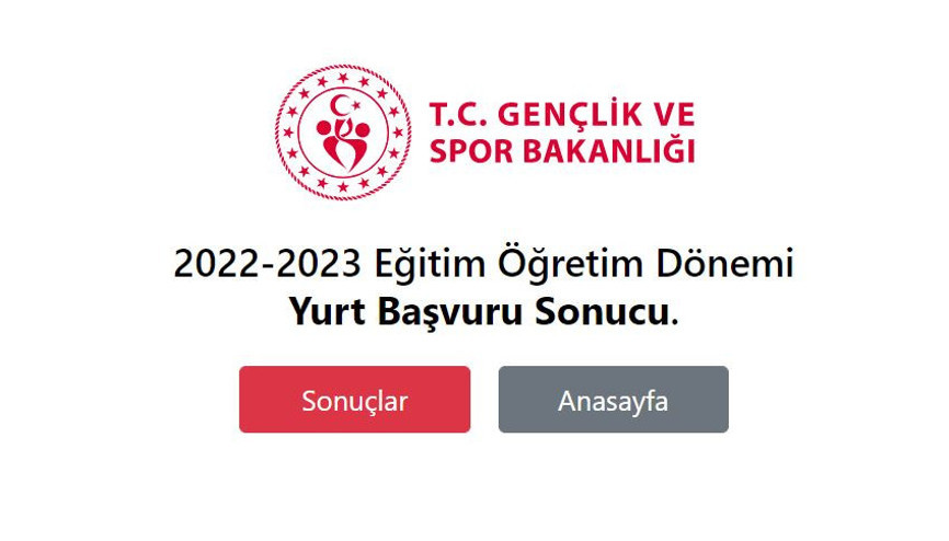 KYK SONUÇLARI SORGULAMA: KYK yurt başvuru sonuçları sonuc.gsb.gov.trde  Taahhütname onayı ve yurt ücreti detayı