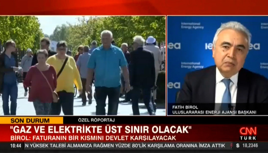 Uluslararası Enerji Ajansı Başkanı Fatih Birol: Avrupa için bu kış çok zor geçecek