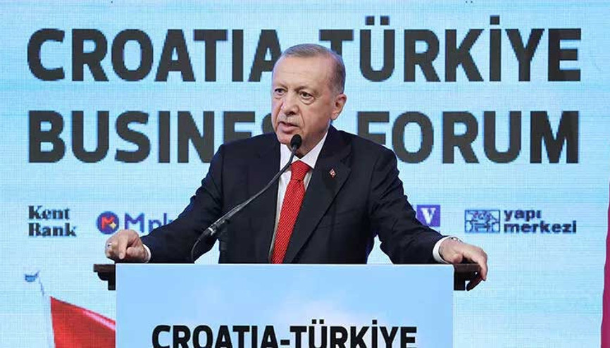 Cumhurbaşkanı Erdoğan, Türkiye-Hırvatistan arasındaki ticaret hedefini açıkladı