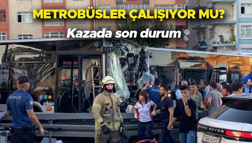 Metrobüs kazasında son dakika gelişmeler Binlerce kişi yollara düştü, trafik durdu Metrobüsler çalışıyor mu