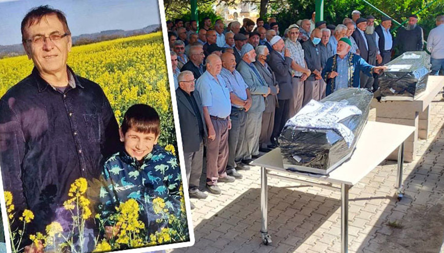 Ren Nehri’nde boğulan baba ve oğlu, Konya’da toprağa verildi