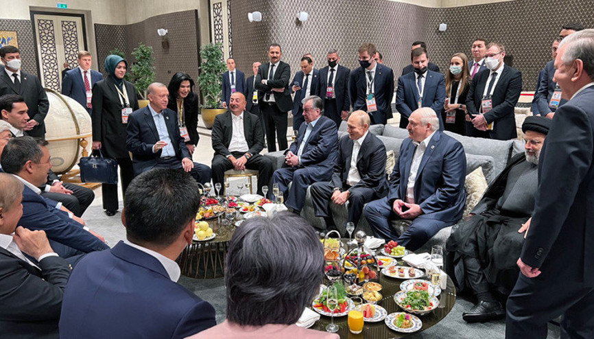 Cumhurbaşkanı Erdoğan liderlerle buluştu Zirve öncesi dikkat çeken kare