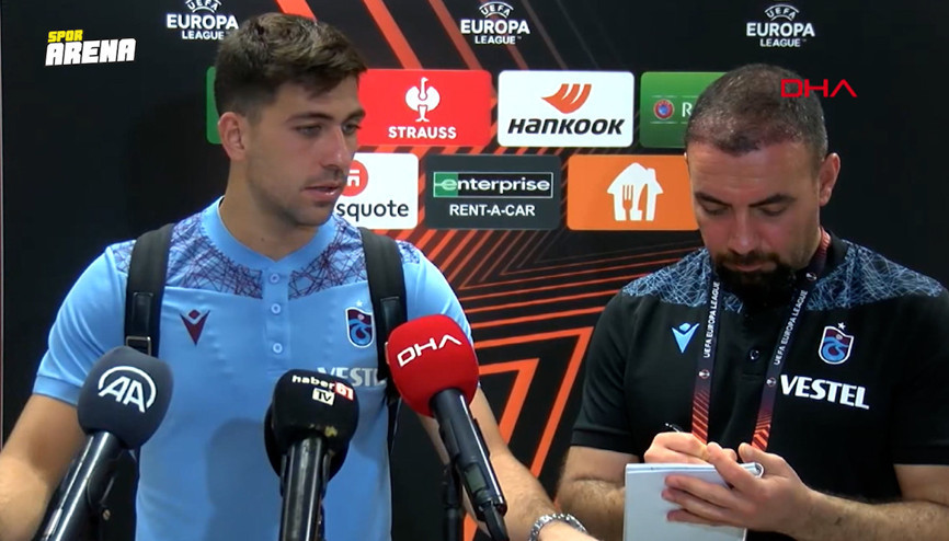 Trabzonsporda Bakasetas, Marc Bartra, Vitor Hugo ve Jens Larsen, Kızılyıldız maçının ardından açıklamalarda bulundular