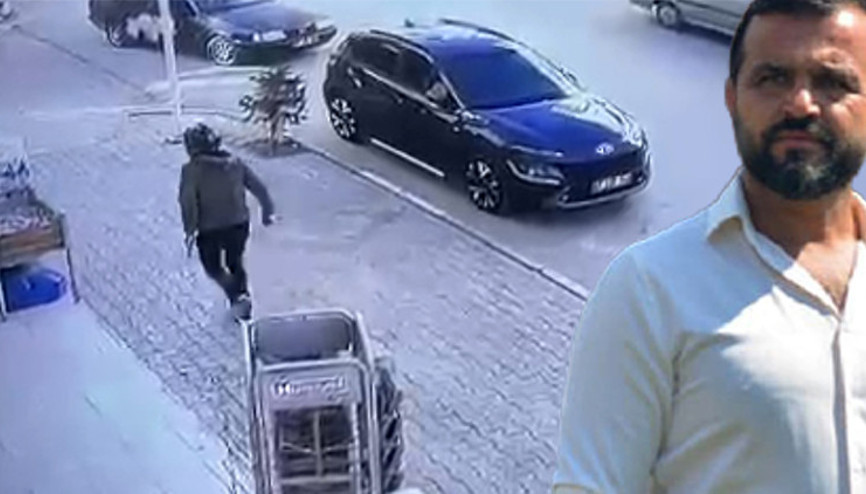 Antalyada Elmalı Belediye Başkan Yardımcısı Hasan Aydını tabancayla vurup yaralayan saldırgan kamerada