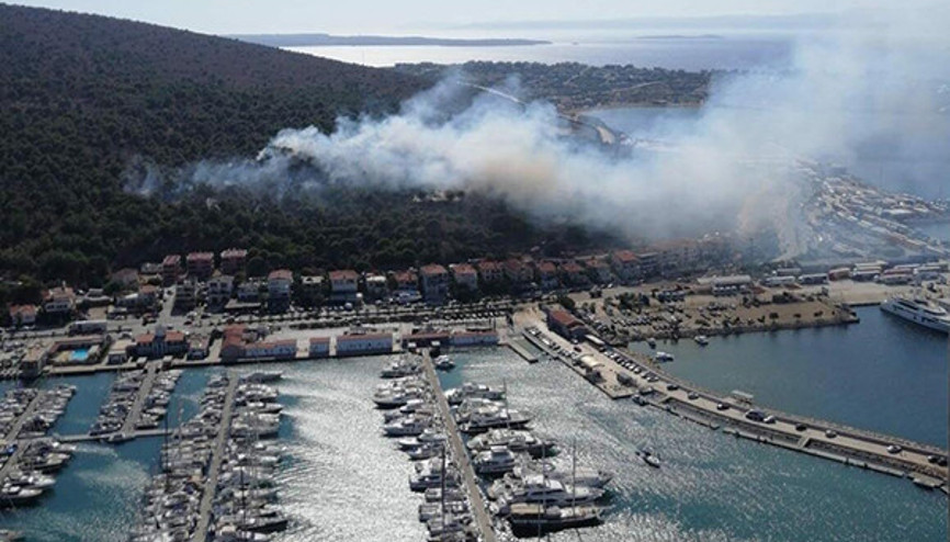 Çeşmede orman yangını