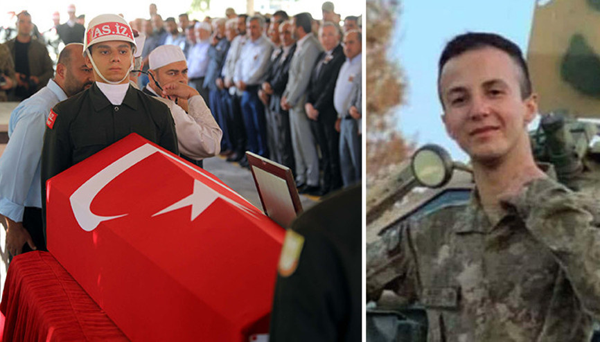 Şehit Sözleşmeli Er İsmet Aybek, son yolculuğuna uğurlandı