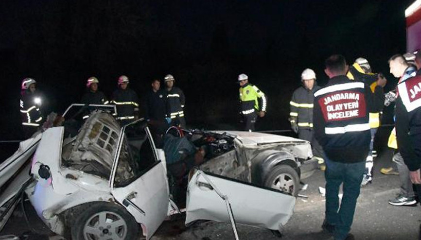 Tekirdağda feci kaza: 1 ölü, 3ü ağır 5 yaralı