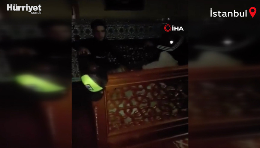 Beykoz’da cami hoparlöründen seslenen gençleri mahalleli yakaladı