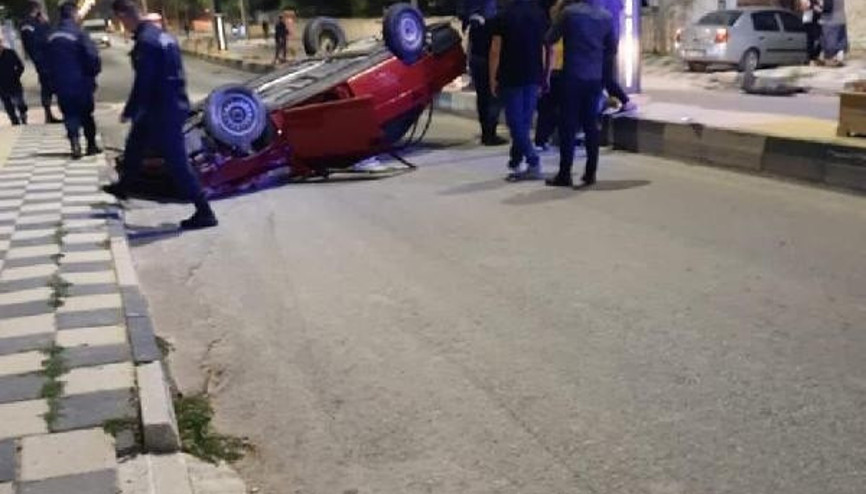 Otomobil takla attı: 2 yaralı