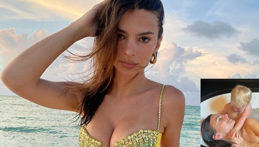 Ünlü modelin oğluyla çektirdiği çıplak küvet pozları tartışma yarattı: Neden bunu görmek zorundayız