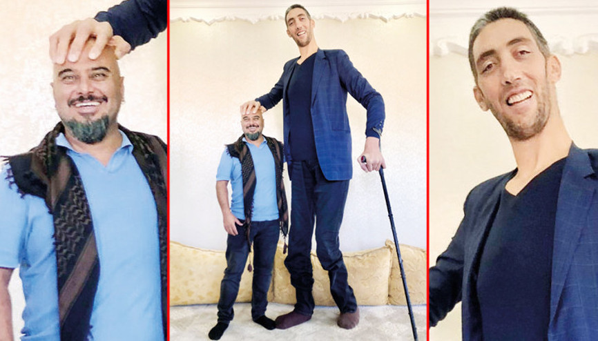 Dünyanın en uzun insanına ziyaret