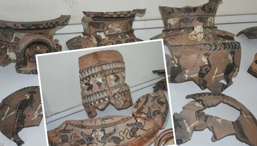 İzmirde 2 bin 500 yıllık lavabo