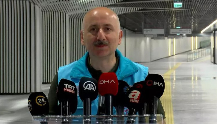 Bakan Karaismailoğlundan Pendik-Sabiha Gökçen Havalimanı metro hattında inceleme