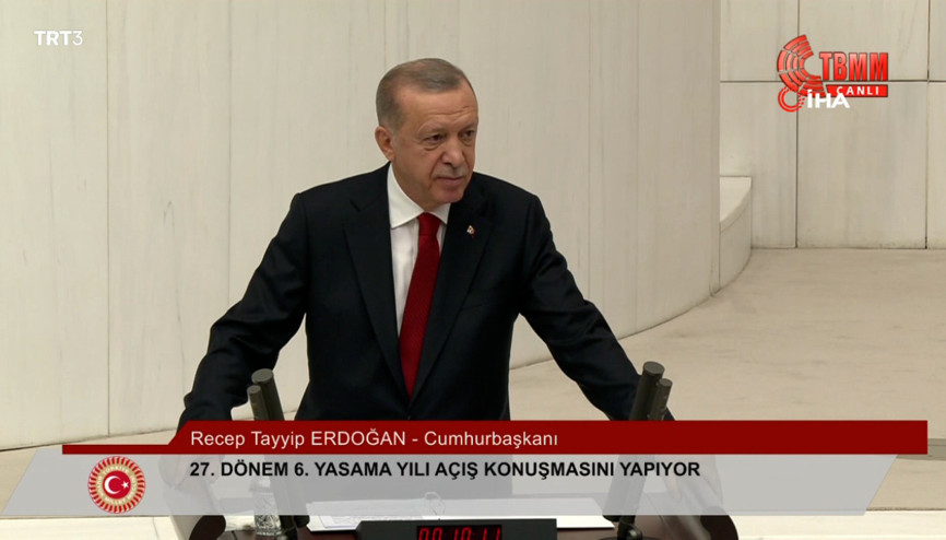Cumhurbaşkanı Erdoğandan TBMMnin yeni yasama yılı açılışında önemli mesajlar Cumhurbaşkanı Erdoğandan TBMMnin yeni yasama yılı açılışında önemli mesajlar
