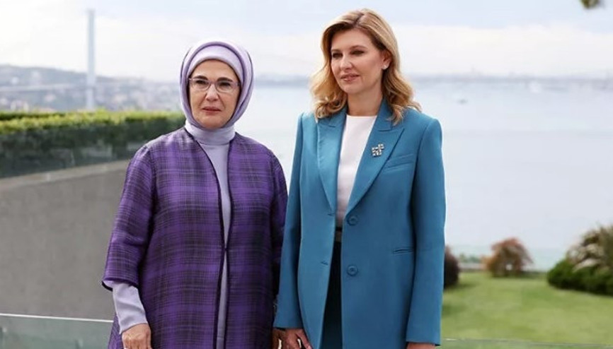Emine Erdoğan, Olena Zelenska ile bir araya geldi Emine Erdoğan, Olena Zelenska ile bir araya geldi