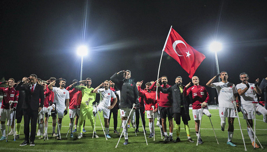 Ampute Milli Takımı, Dünya Kupasında Liberyayı 5-0 yenerek son 16ya kaldı