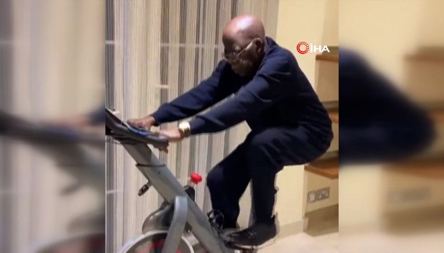 Nijerya Devlet Başkanı adayı Tinubu, sağlıklı olduğunu göstermek için spor yaptı