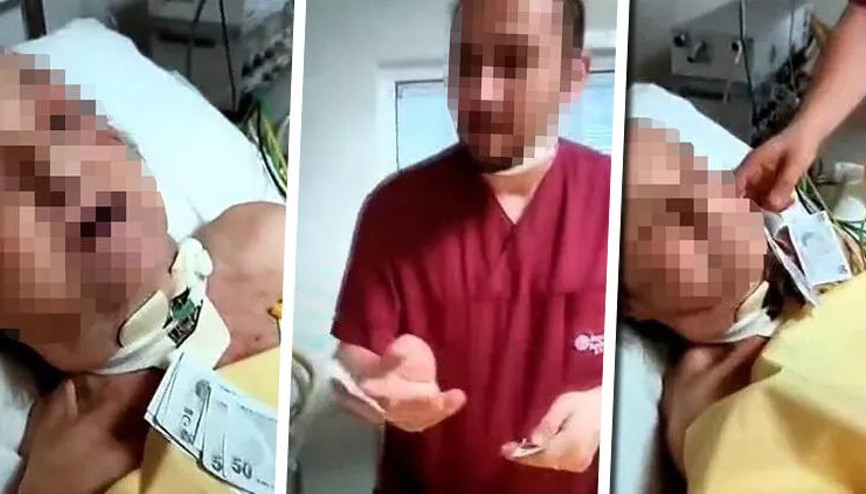 Hastanede tepki çeken görüntü Yaşlı kadını kokutup yüzüne para saçtılar