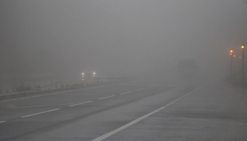 Bolu Dağı’nda yoğun sis etkili oluyor