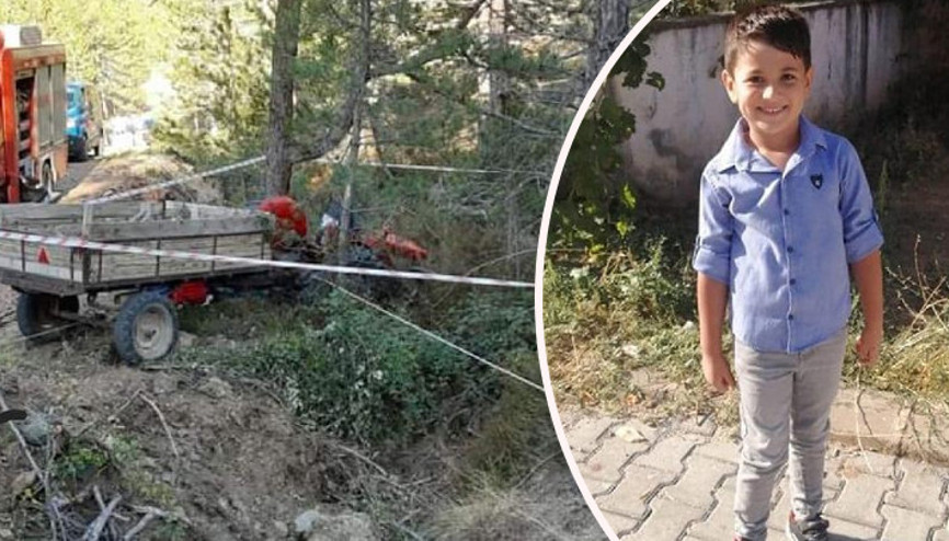 Denizlide traktör devrildi: 5 yaşındaki Oğuzdan acı haber