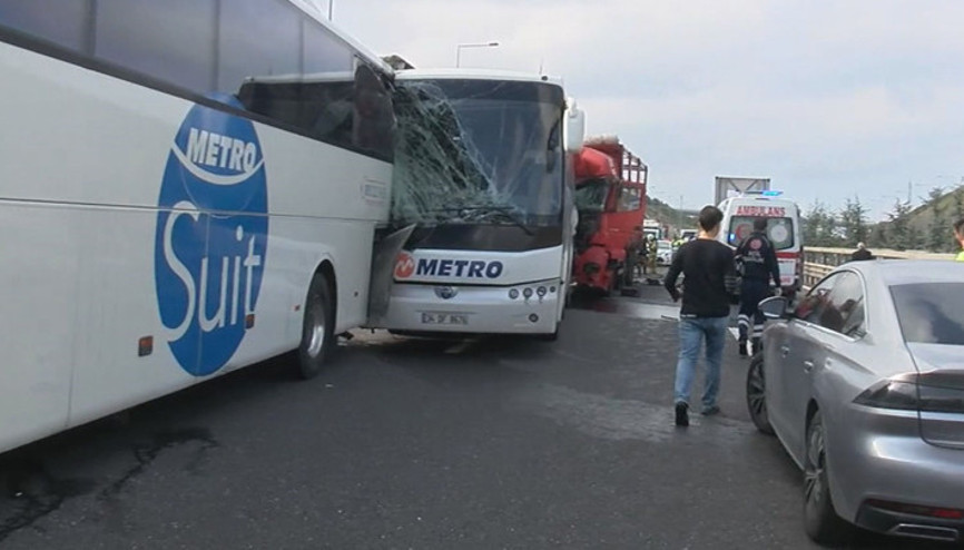 Yavuz Sultan Selim Köprüsü girişinde zincirleme kaza