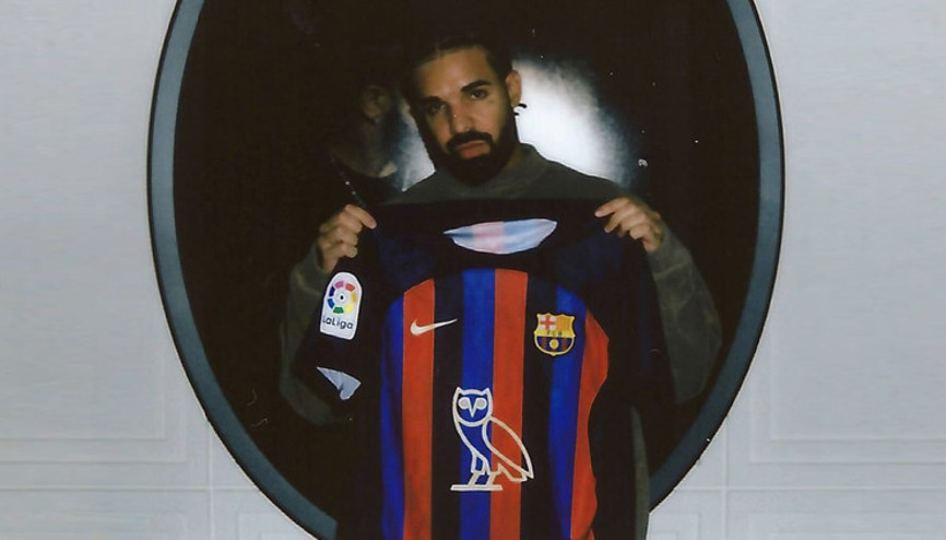 El Clasico’ya Drake damgası Ünlü rapçinin logosu, Barcelona formasında