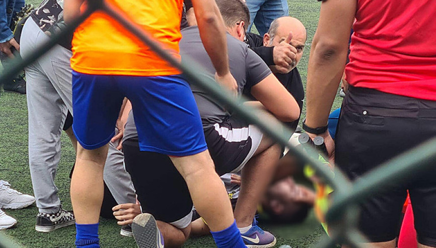 Amatör maçta kalbi durdu