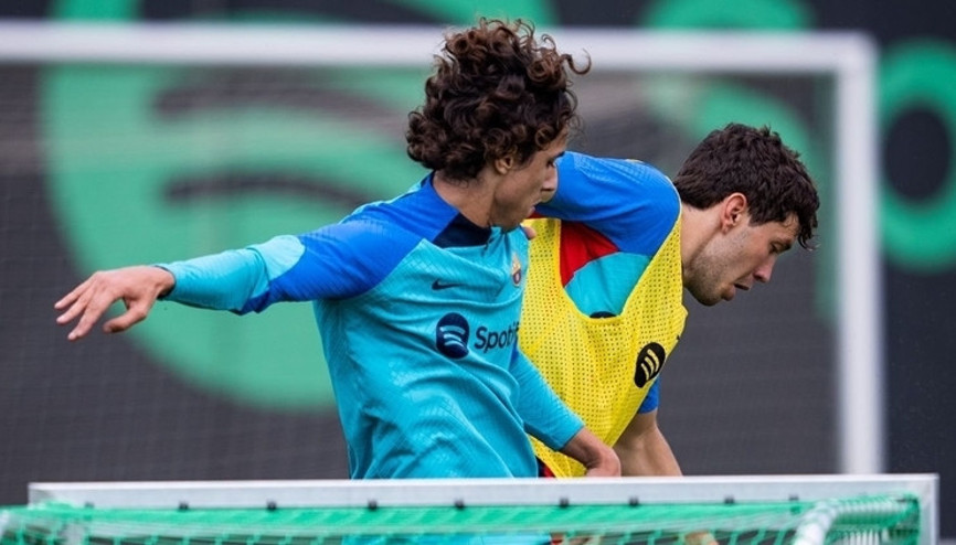 Emre Demir, Barcelona A Takımı ile idmana çıktı