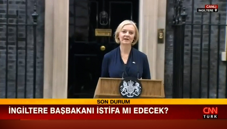 İngiltere Başbakanı Liz Truss istifa etti İngiltere Başbakanı Liz Truss istifa etti