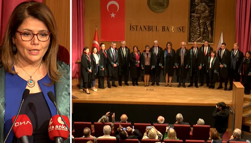 İstanbul Barosunun ilk kadın başkanı Filiz Saraç görevi devraldı