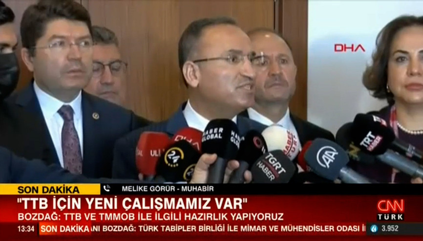 Bakan Bozdağdan TTB açıklaması: Yeni bir hazırlık yapıyoruz