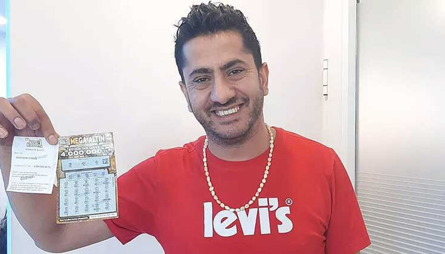 50 liralık Kazı Kazandan 4 milyon lira kazandı