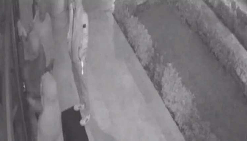 Kapıyı levyeyle kırıp iş yerine girdiler: O anlar kamerada