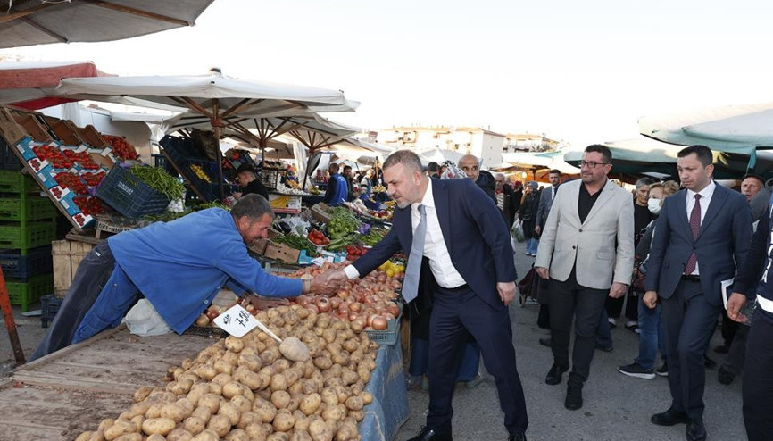 Pazarcı esnafına sohbet ziyareti