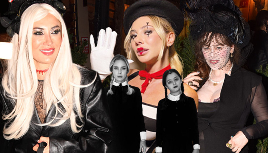 Çılgın makyajlar ve kostümler dikkat çekti... Ünlü cadılar her yerde