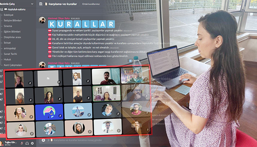 Yüzlerce akademisyenle birlikte tez yazıyor