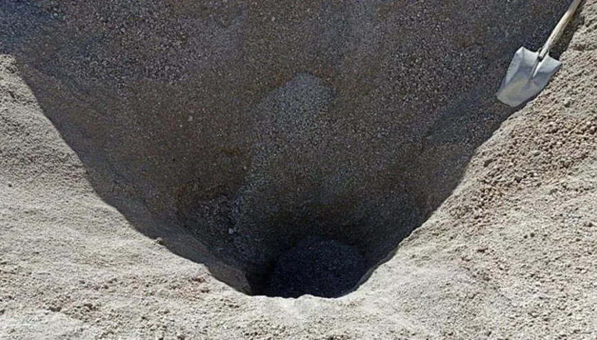 Vanda kum ocağında göçük