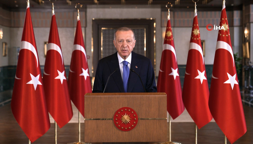 Cumhurbaşkanı Erdoğan, Eğitim Zirvesine video mesaj gönderdi