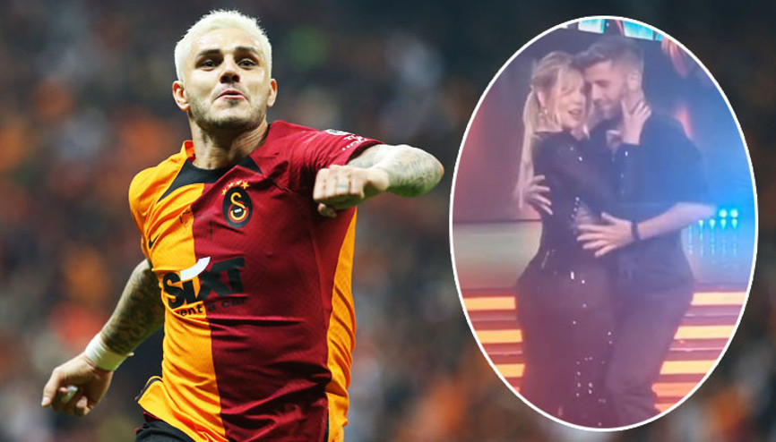 Galatasaray - Beşiktaş maçına damga vuran Icardi, Avrupa basınında Wanda Nara dans ederken...