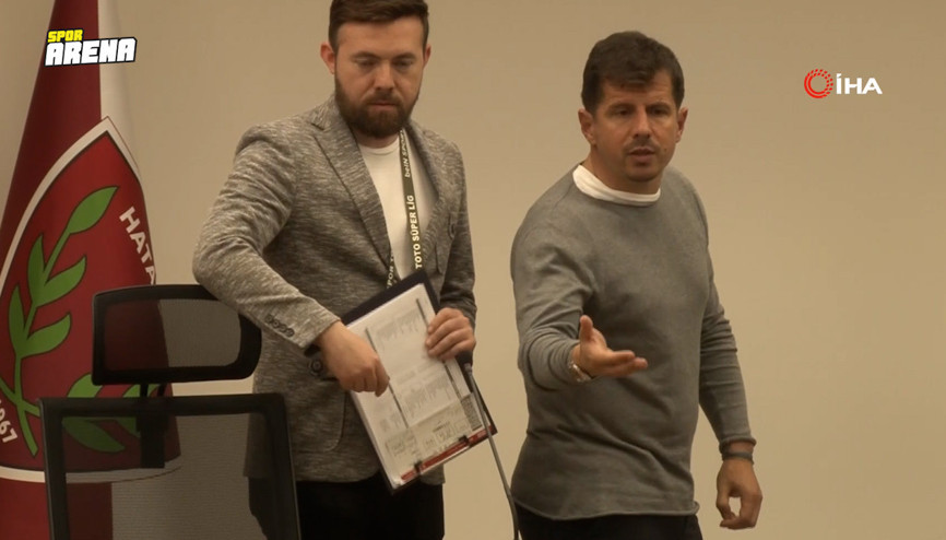 Emre Belözoğlu, basın toplantısında tartışma yaşadı