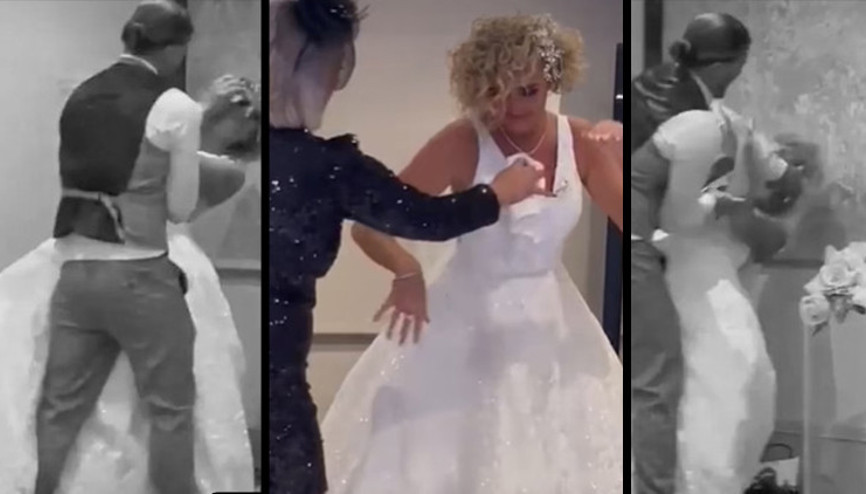 Damat düğünün ortasında herkesi şoke etti Sosyal medyanın konuştuğu şaka...