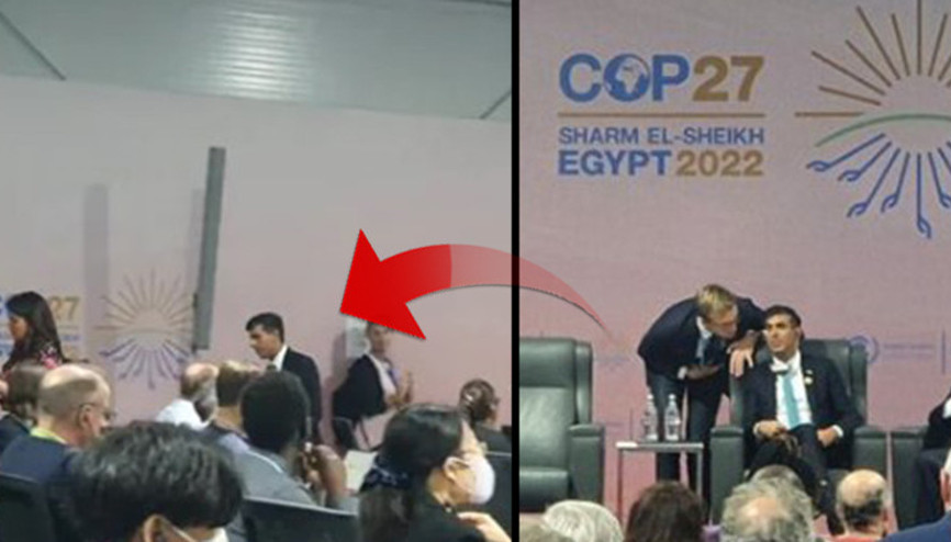 Kimse ne olduğunu anlayamadı Rishi Sunak birden salonu terk etti...
