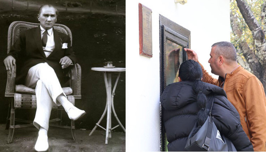 Atatürkün bu fotoğrafı, Saklı Bahçedeki kolibasında çekildi