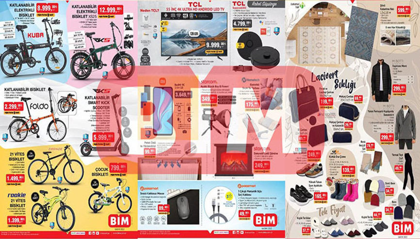 BİM AKTÜEL KATALOĞU 11 KASIM | Cuma günü Robot süpürge, LED TV, Akıllı telefon ve katlanabilir elektrikli bisiklet ve Scooter satışa çıkıyor.. BİM AKTÜEL KATALOĞU 11 KASIM | Cuma günü Robot süpürge, LED TV, Akıllı telefon ve katlanabilir elektrikli bisiklet ve Scooter satışa çıkıyor..