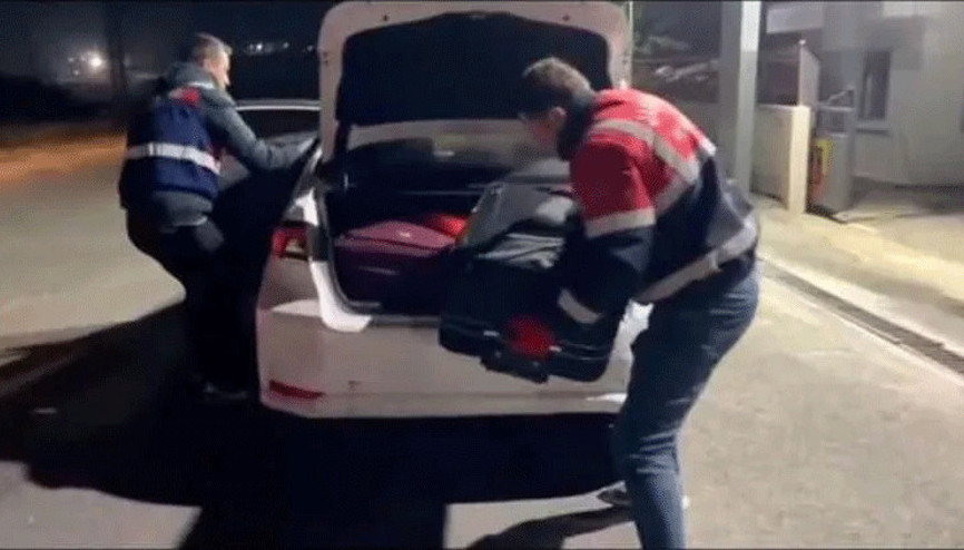 Edirne’de 55 kilo skunk ele geçirildi
