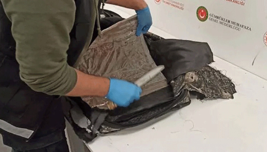 Keçeye emdirilmiş morfin ele geçirildi