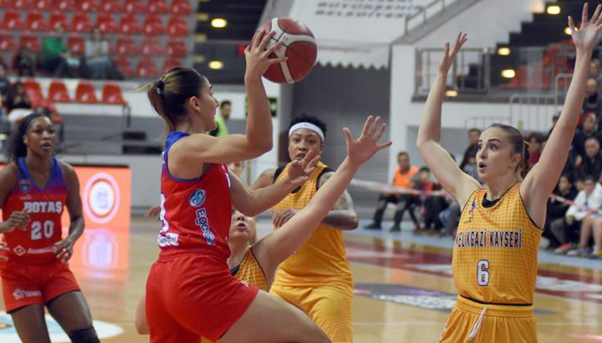 Kayseri Basketbol sahasında galip