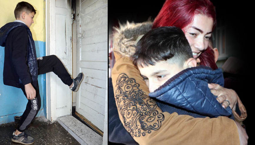 Kapıyı kırdı, ağlayan çocuğu alevlerden kurtardı O bizim küçük kahramanımız