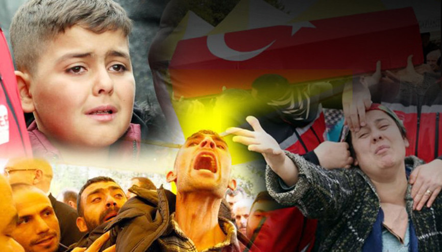 Karkamışta roketli saldırıda şehit olan Hasan Karataş ve Ayşenur Alkan gözyaşlarıyla uğurlandı