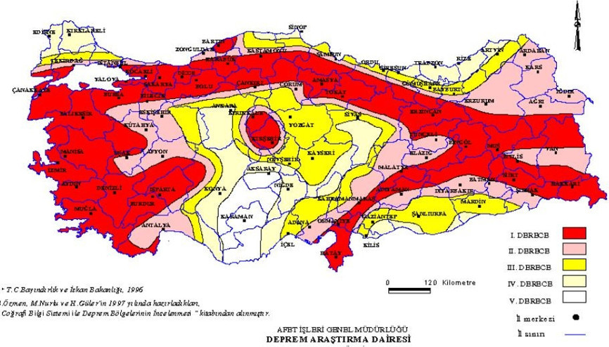 Türkiye deprem bölgeleri nerelerdir Türkiye deprem risk haritası: Hangi iller deprem bölgesi